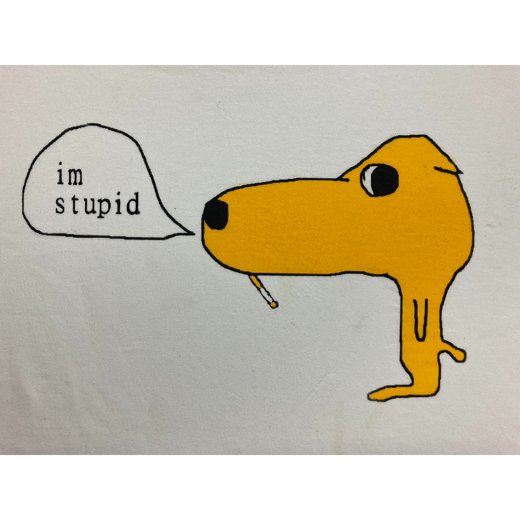 'im stupid' t-shirt
